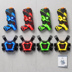 Contenu du pack Équipe : 4 blasters, 4 gilets, guide de démarrage