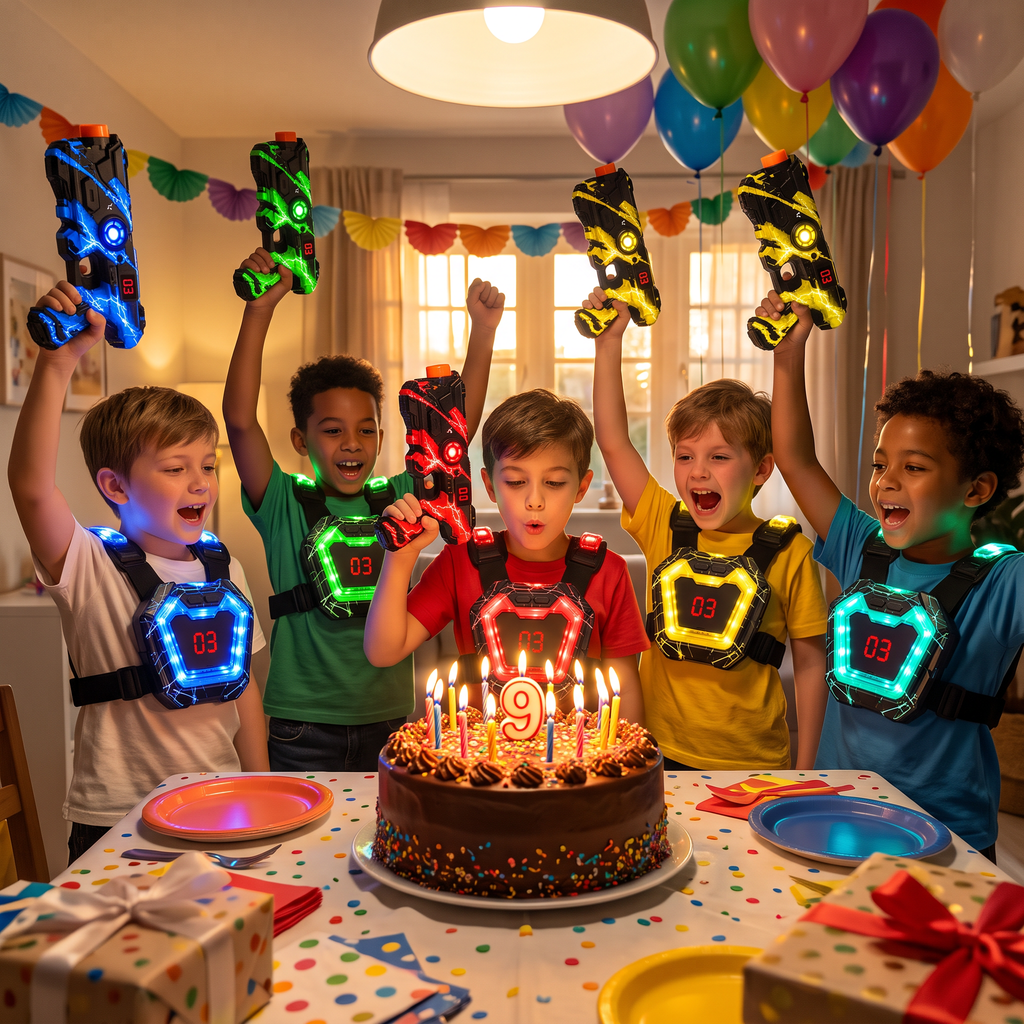 Anniversaire laser game à la maison